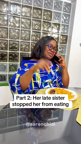 Subscribe to watch the full video… Part 2: Her late sister stopped her from eating