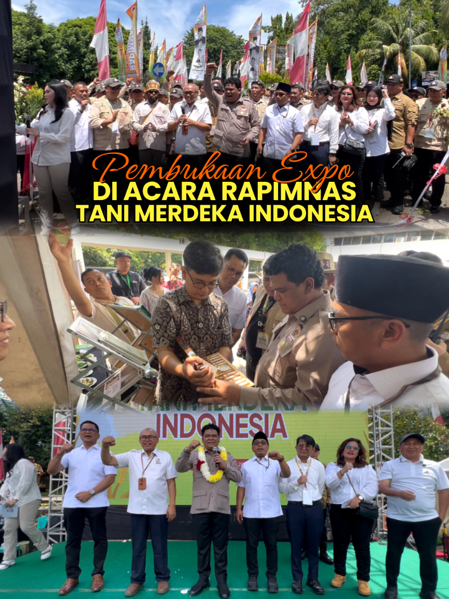Pembukaan Expo Rapimnas ke-1 Tani Merdeka Indonesia resmi digelar dan diresmikan langsung oleh Ketua Umum @don_muzakir. Acara ini menjadi bukti nyata semangat petani dalam menghadirkan inovasi, kolaborasi, dan terobosan menuju kemandirian pertanian nasional. 🌱 Expo ini adalah ruang pertemuan gagasan, karya, dan harapan besar untuk kesejahteraan petani Indonesia. ✊ Selamat datang di ruang inspirasi petani Indonesia! 💚 #prabowo #indonesia #sudaryono #donmuzakir #indonesiacerah 