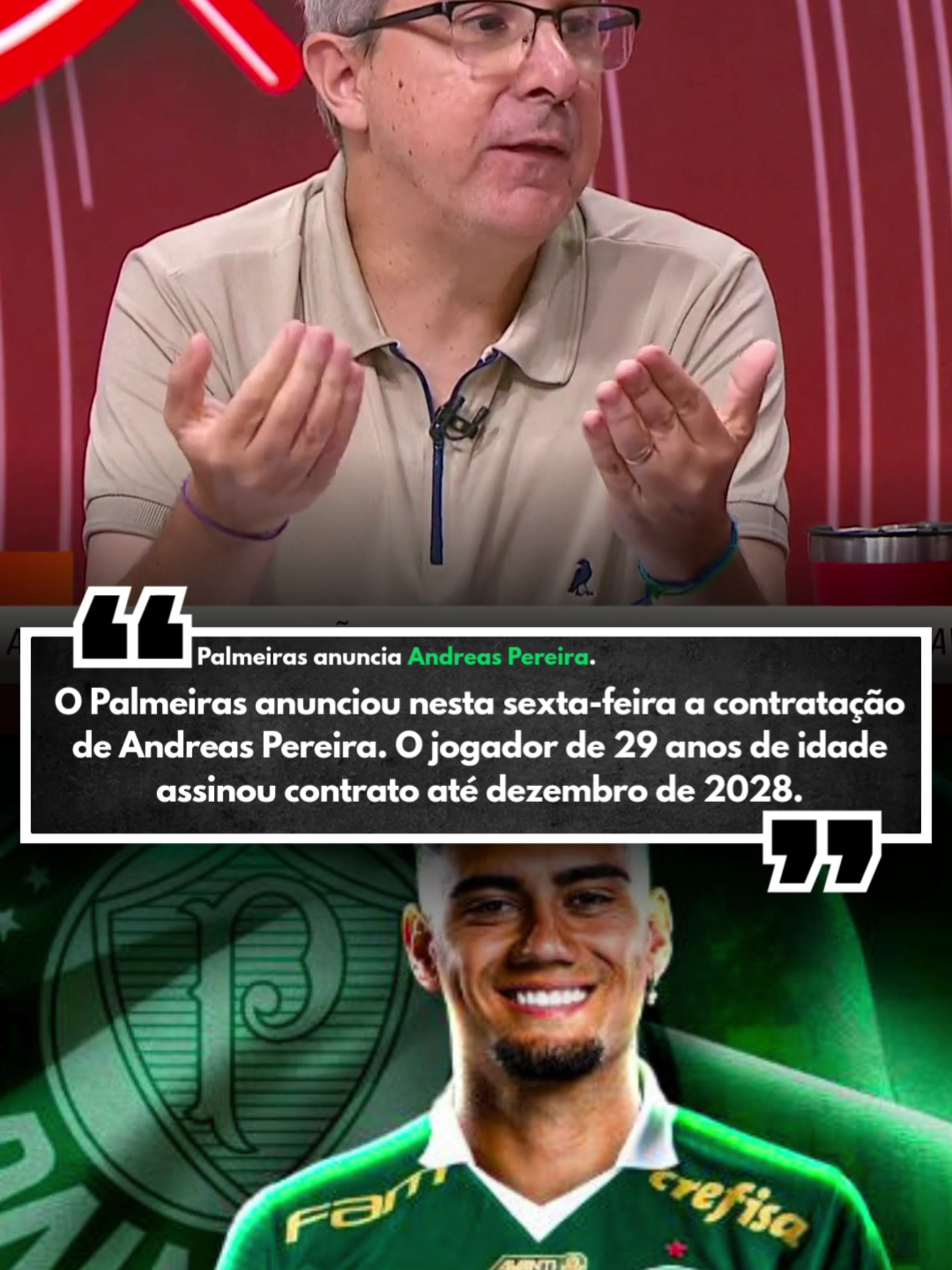MANSUR FALA SOBRE A CHEGADA DE ANDREAS PEREIRA NO PALMEIRAS #palmeiras #andreaspereira #futebol