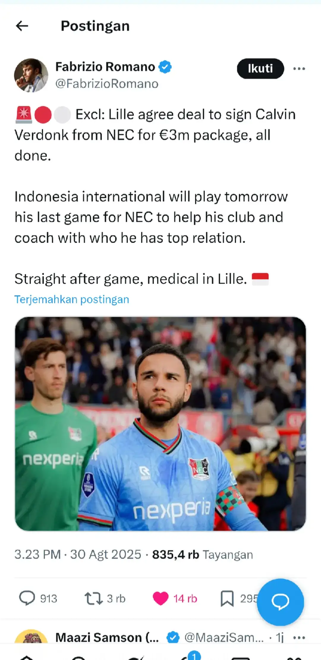 #calvinverdonk #timnasindonesia #fyp #fabrizioromano 