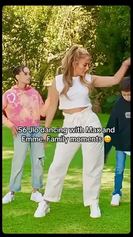 56 Jlo dancing with Max and Emme. Family moments 😊 #fyp #jenniferlopez #jlo #viral #foryou 