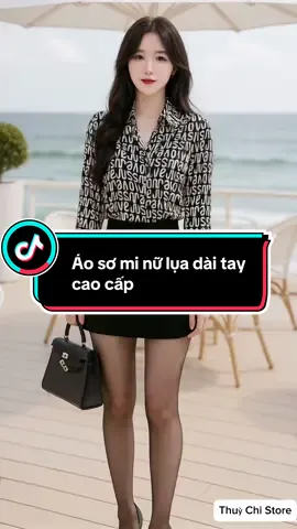 Áo sơ mi nữ lụa dài tay cao cấp. #aosominu #thoitrangnu #xuhuong #viral #thinhhanh 