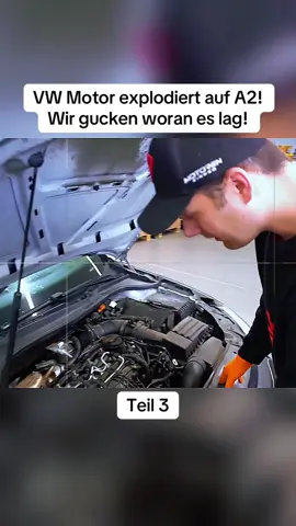 VW Motor explodiert auf A2! Wir gucken woran es lag! #trending #fyp #cars #review #design 