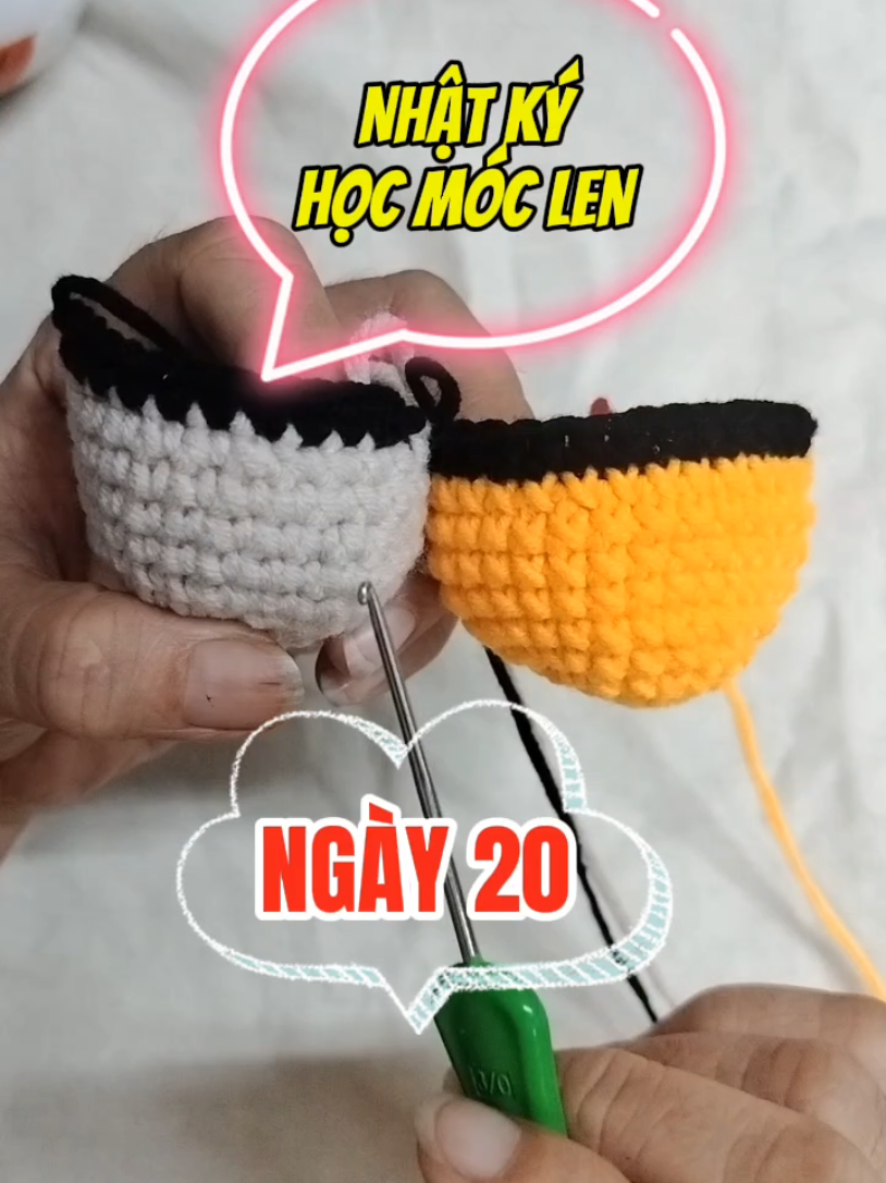 ĐỐI MÀU MŨI ĐƠN KHÔNG BỊ LỘ #corchet #hocmoclen #xuanart25 #creatorsearchinsights 