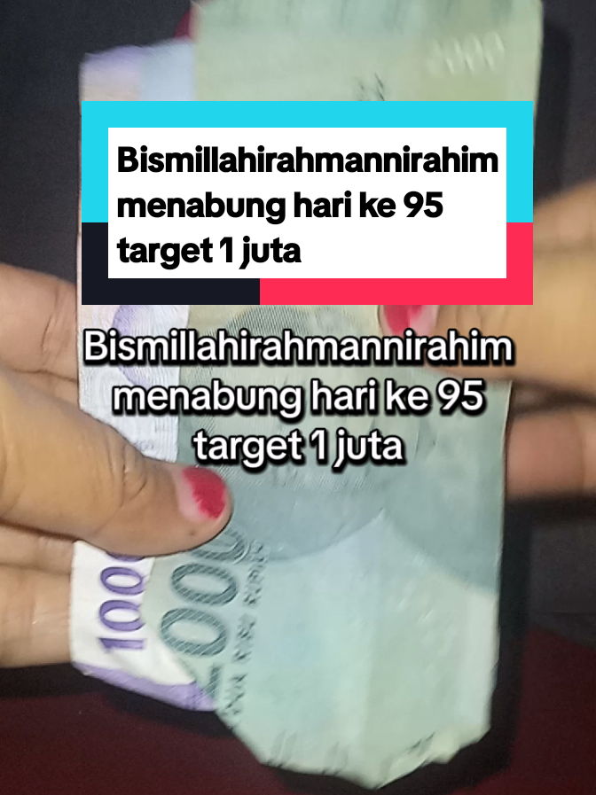 bismillah menabung hari ke 95 #bismillah #menabung #konsisten #untuk #masadepan 