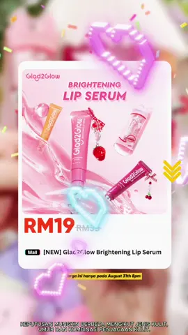 ❤️ NEW LAUNCH 👑 Sapu lip serum ni, 3 saat terus nampak beza 💖 #glad2glowmy #gladtoglowmy #skincareroutine #newlaunch #lipserum 