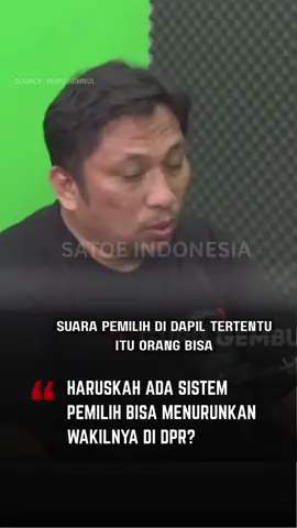 Haruskah Indonesia Membuat Sistem Agar Pemilih Punya Mekanisme Memberhentikan Wakilnya di DPR?