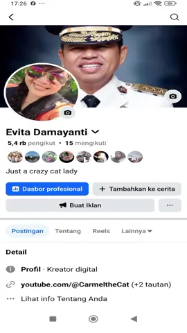 Gw punya 2 Facebook ini akun utama gw kalo akun kedua gw nama Facebook nya 