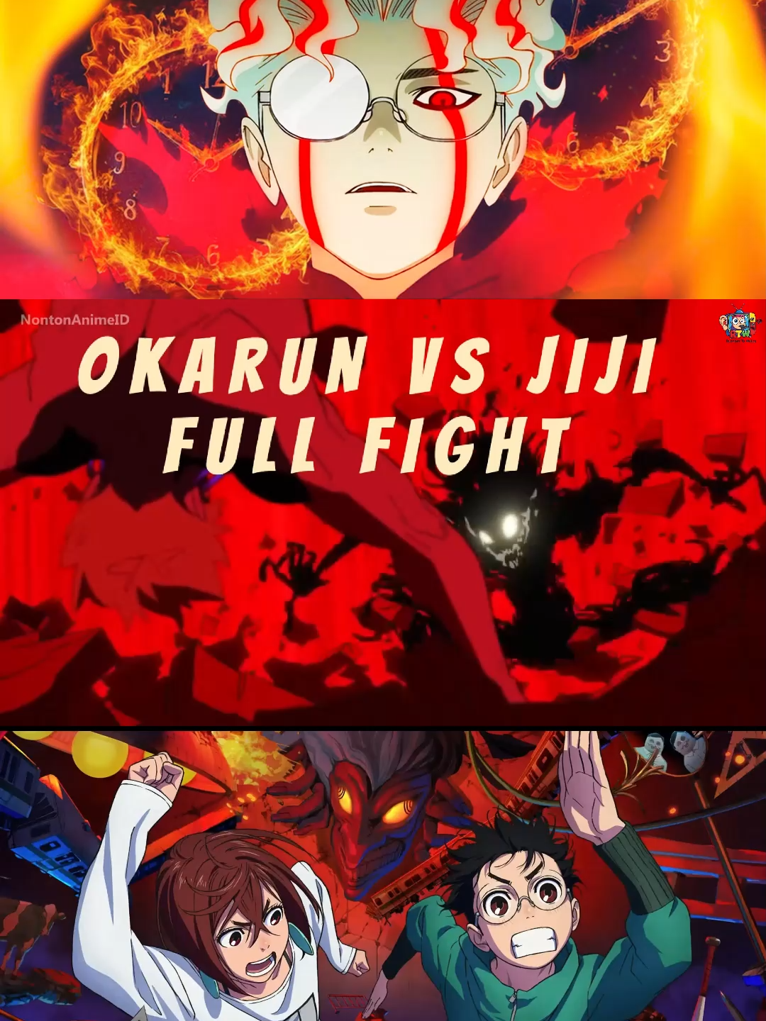 [AMV] Okarun vs Jiji A.K.A Turbo Baba vs Devil Eye Full Fight Anime : Dandadan S2 #FYP #AMV #Anime #okarunvsjiji