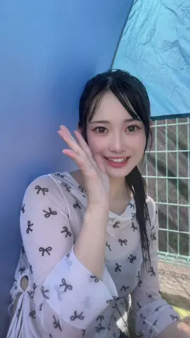 プール疲れすぎてテントの中で撮ったWWW #08 #fyp 
