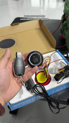 Push start and application controlled remote security system for all bikes #chamonwheels #bikeparts #foryoupageofficiall #security 