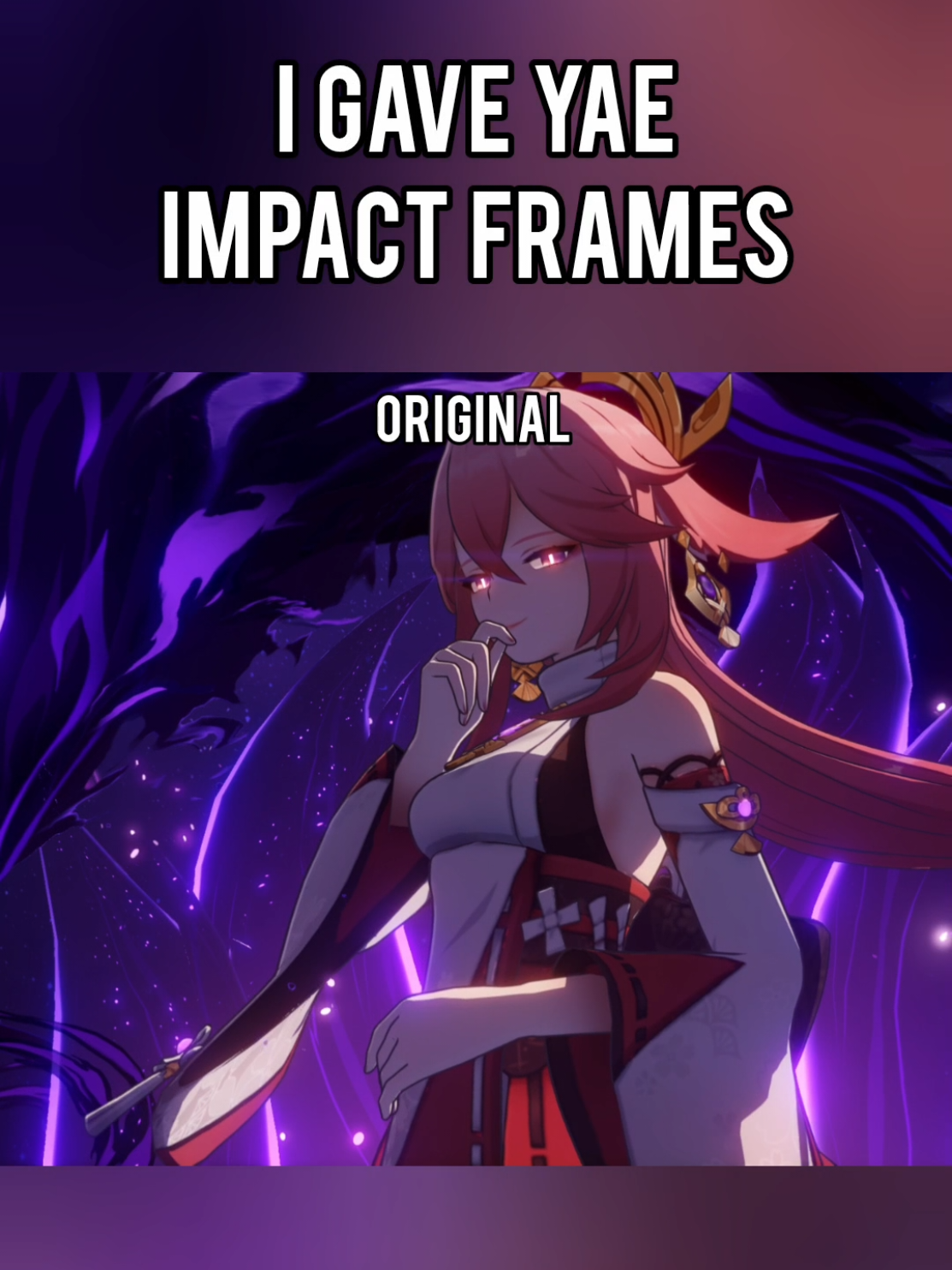 Replying to @kyr0x15 One terrifying fox coming up #genshin #impactframes #hoyocreators #yaemiko #electro