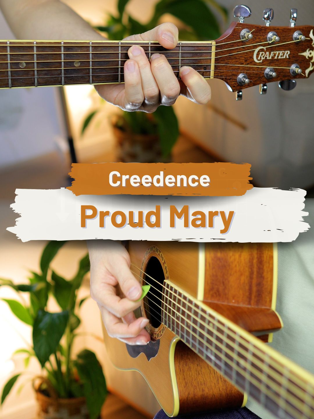 Proud Mary - Creedence Clearwater Revival | Chords and Strumming Pattern #guitar #guitarra #violao