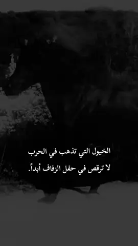 #الخيول التي تذهب في الحرب،،لا ترقص في حفل الزفاف أبداً. #fypシ゚ #viral #foryou 