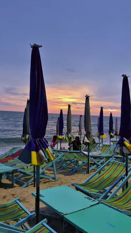 ช่วงเวลาที่สวยงามที่สุด คือช่วงที่ได้นั่งมอง พระอาทิตย์ลับขอบฟ้าที่บางแสน 🌅💖 18:30 น. 30/08/68  #พระอาทิตย์ #บางแสน #เวลา #ความสุข