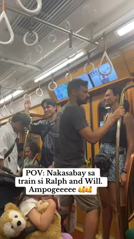 POV: Nakasabay sa train si Ralph and Will. 😊😊 Ampogeee 🥰🥰 #Japanlife #pbb #ralphandwill