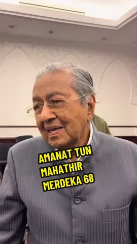 Hayati ucapan Tun Mahathir bersempena ulang tahun ke 68 Kemerdekaan Malaysia. @chedetofficial #merdeka68 