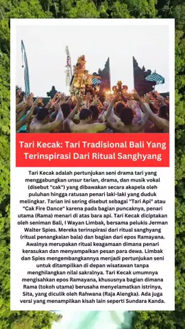 Tarik Kecak Bali: tarik yang terinspirasi dari ritual #indonesia🇮🇩 #viral #bali #suku #budaya 