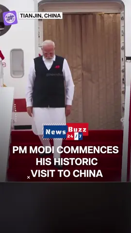 Indian Prime Minister Narendra Modi has landed in China's Tianjin for his historic visit to the country. He is scheduled to attend the annual SCO summit on August 31 and September 1. He is also expected to hold a bilateral meeting with Chinese President Xi Jinping. India and China are aiming to strengthen ties amid Donald Trump's sweeping tariffs. #Modi #narender_modi_ji #NewsBuzz247 #China #PresidentXi 