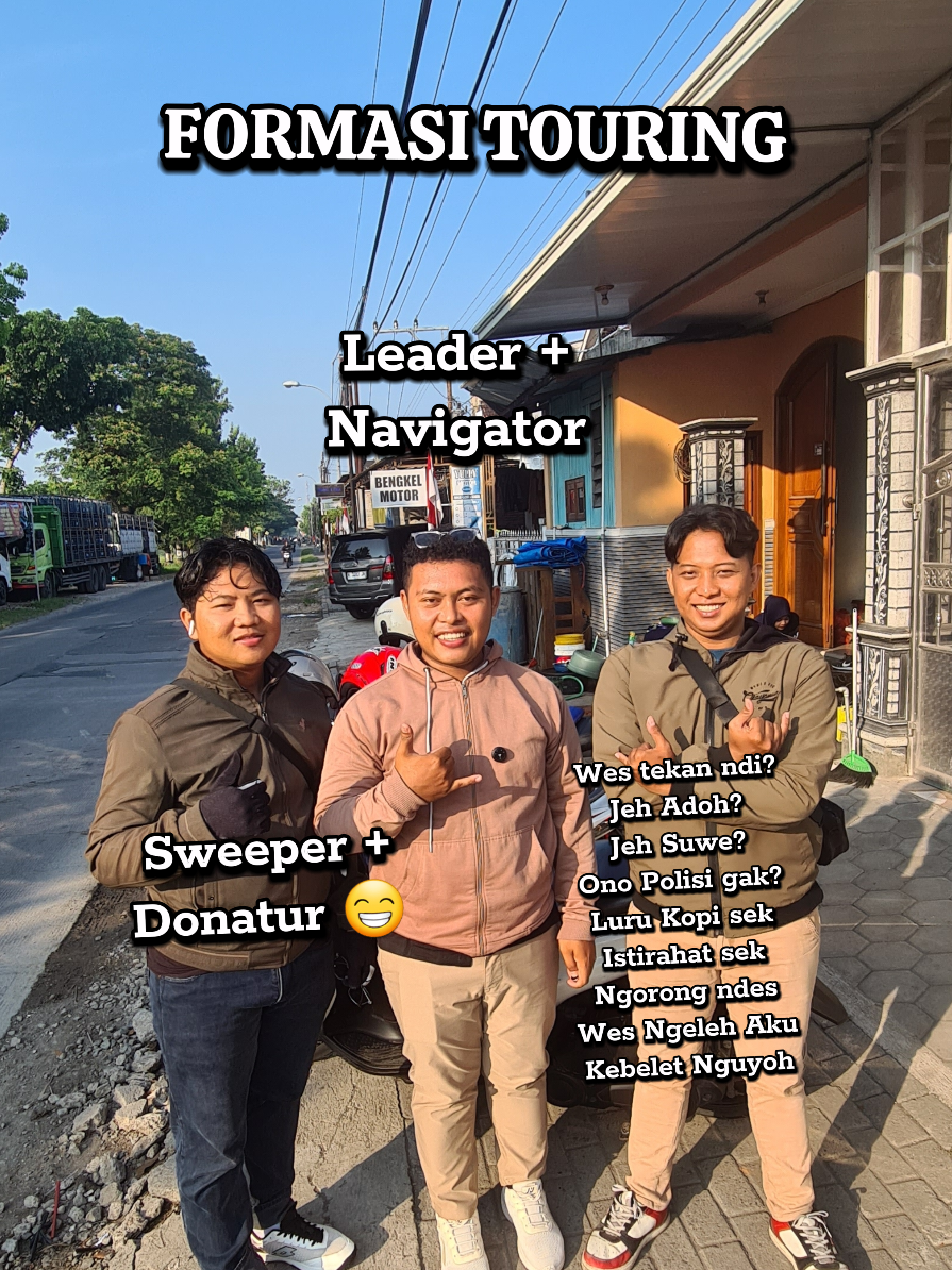 Formasi mu neg do touring piye bolo? #touring #riding #jalanjalan #jalanjalantraveling #jalanjalancarimakan 