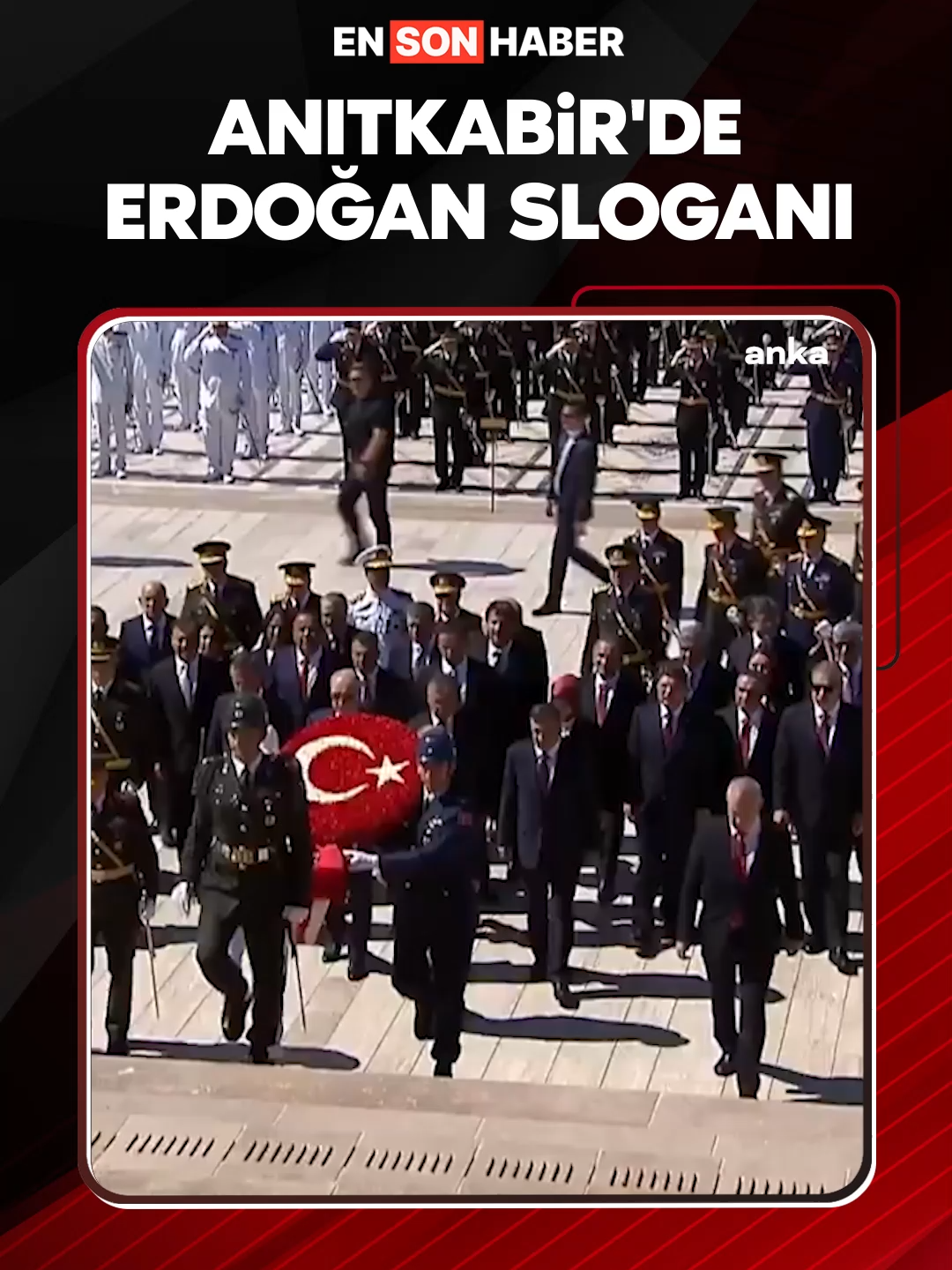 30 Ağustos Zafer Bayramı'nın 103'üncü yıl dönümü dolayısıyla, Cumhurbaşkanı Recep Tayyip Erdoğan başkanlığında ve devlet erkanının katılımıyla Anıtkabir'de düzenlenen törende, 'Recep Tayyip Erdoğan' sloganı atan vatandaşlara CHP'li bir isim tepki gösterdi. #erdoğan #anıtkabir #chp