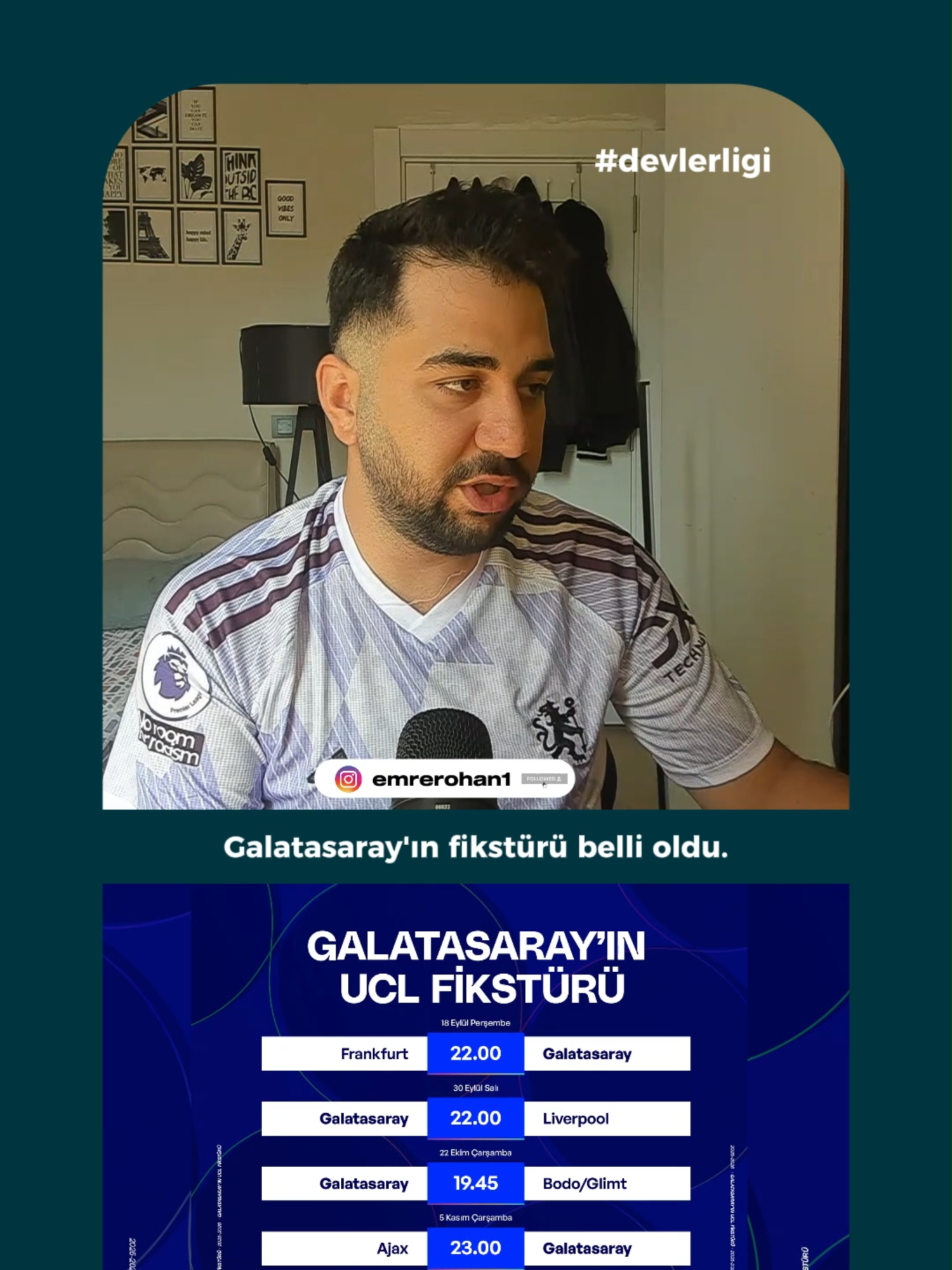 Galatasaray'ın şampiyonlar ligi fikstürü açıklandı. #galatasaray #şampiyonlarligi #championsleague