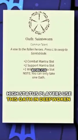 Oaths in deepwoken on Roblox     #deepwoken #robloxfyp #status 