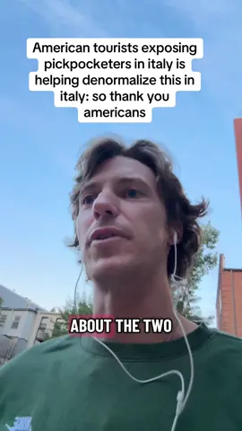 I’m all for American tourist filming and exposing pickpocket in Italy and having these videos go viral so the people understand how bad the situation is especially the government law-enforcement because it’s getting so bad that is being normalized all the way to a point where people think that if they get robbed is their fault for showing wealth #PickPockets #ItalianPickPockets