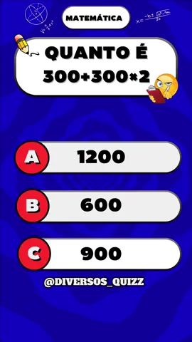 Matemática! #quiz #perguntaserespostas #matematica 