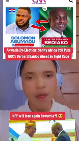 NPP and NDC Akwatia by-election heat #creatorsearchinsights Breaking News, Akwatia By-Election: Sanity Africa Poll Puts NDC’s Bernard Baidoo Ahead in Tight Race A fresh survey by research group Sanity Africa suggests that the Akwatia parliamentary by-election is heading for a nail-biting finish, with Lawyer Bernard Baidoo of the NDC holding a slight edge over Solomon Asumadu of the NPP. The poll, conducted between August 1 and August 27, gives Baidoo 52.3% support among likely voters compared to 47.7% for Asumadu — a slim margin of 4.6 percentage points. The by-election, set for September 2, 2025, comes after the death of sitting MP Ernest Kumi. While the NDC settled on Baidoo through an internal process, the NPP handpicked Asumadu, a mining sector figure — a move that, according to the poll, risks alienating parts of the party’s grassroots. Survey Highlights Registered voters: 52,328 Sample size: 1,568 (≈3% of electorate) Projected turnout: 48% (≈25,117 voters) Polling stations covered: 39 of 119 Communities covered: 17 Demographic Splits Graduates: Baidoo 82.7% | Asumadu 17.3% Youth (18–40): Asumadu 59.6% | Baidoo 40.4% Unemployed: Asumadu 52.7% | Baidoo 47.3% No formal education: Asumadu 56% | Baidoo 44% The data shows Baidoo dominating among educated voters, while Asumadu appeals strongly to unemployed and informal workers — particularly in galamsey-linked communities. Turnout is Key Sanity Africa projects just 48% turnout, warning that mobilisation will decide the outcome. “The candidate who best activates their base and overcomes turnout barriers will likely emerge victorious,” the report stated. Why It Matters For the NDC, victory in Akwatia would boost its parliamentary strength and signal growing momentum ahead of 2028. For the NPP, retaining the seat is critical to proving unity after controversy over Asumadu’s selection. With just days to go, both parties are expected to intensify door-to-door campaigning and community outreach in what could be one of Ghana’s most fiercely contested by-elections in recent memory.  #akwatiaByElection #ghanaPolitics #ndc #npp 