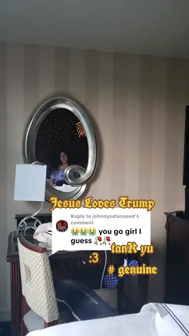 Replying to @johnnysatanseed ♡ tank yu # genuine ☆ jesus loves trump #donaldtrump 