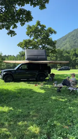 ภาพสุดท้าย ดีเกินไป 🤩 Defender meets Mr.Fuji 🗻 #camping #camp #campinglife #carcamping #defender 