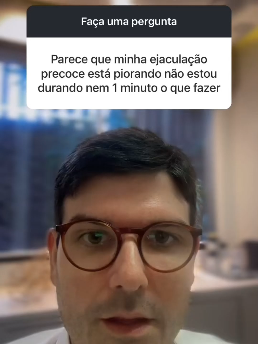 Ejaculação piorando? @omedicodoshomens Dr Eduardo Miranda CRM-CE 11133 CRM-SP 133255 RQE 7316 RQE 6182 ⚠️ AVISO LEGAL: O conteúdo disponibilizado neste Portal tem caráter educativo, visando ao esclarecimento de dúvidas em relação a medidas preventivas de saúde, exames diagnósticos, tratamentos e problemas de saúde diversos, baseado no conhecimento técnico adquirido ao longo da carreira do Dr. Eduardo Miranda. As informações constantes dos vídeos não substituem consultas a profissionais médicos, nem têm por objetivo ou devem ser interpretadas como diagnóstico, recomendação de plano de tratamento e muito menos prescrição de medicamentos. Em caso de dúvidas, procure seu médico de confiança.