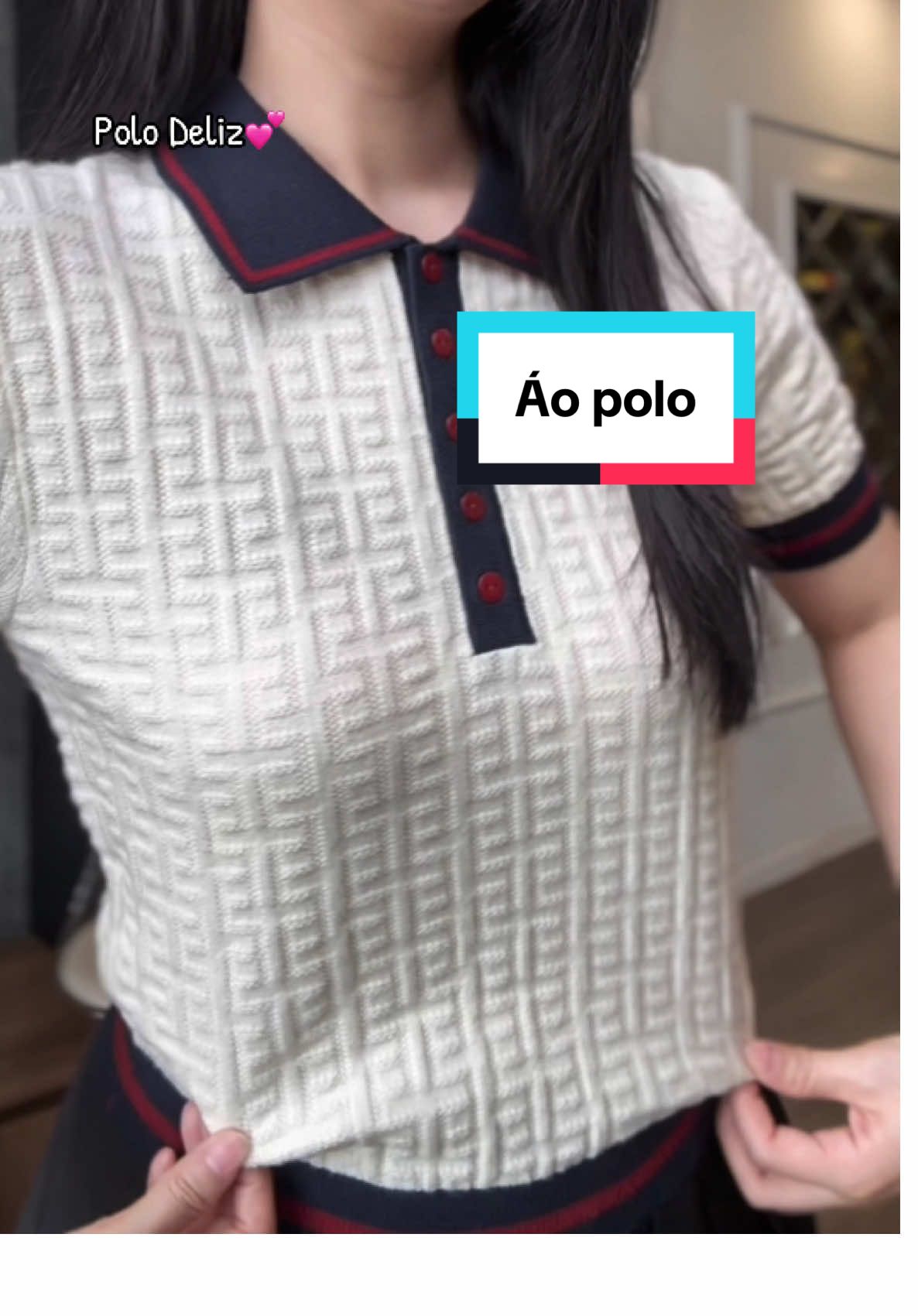 Áo polo len dệt #aopolo #livetiktok #thoitrangnu #homnaymacgii 