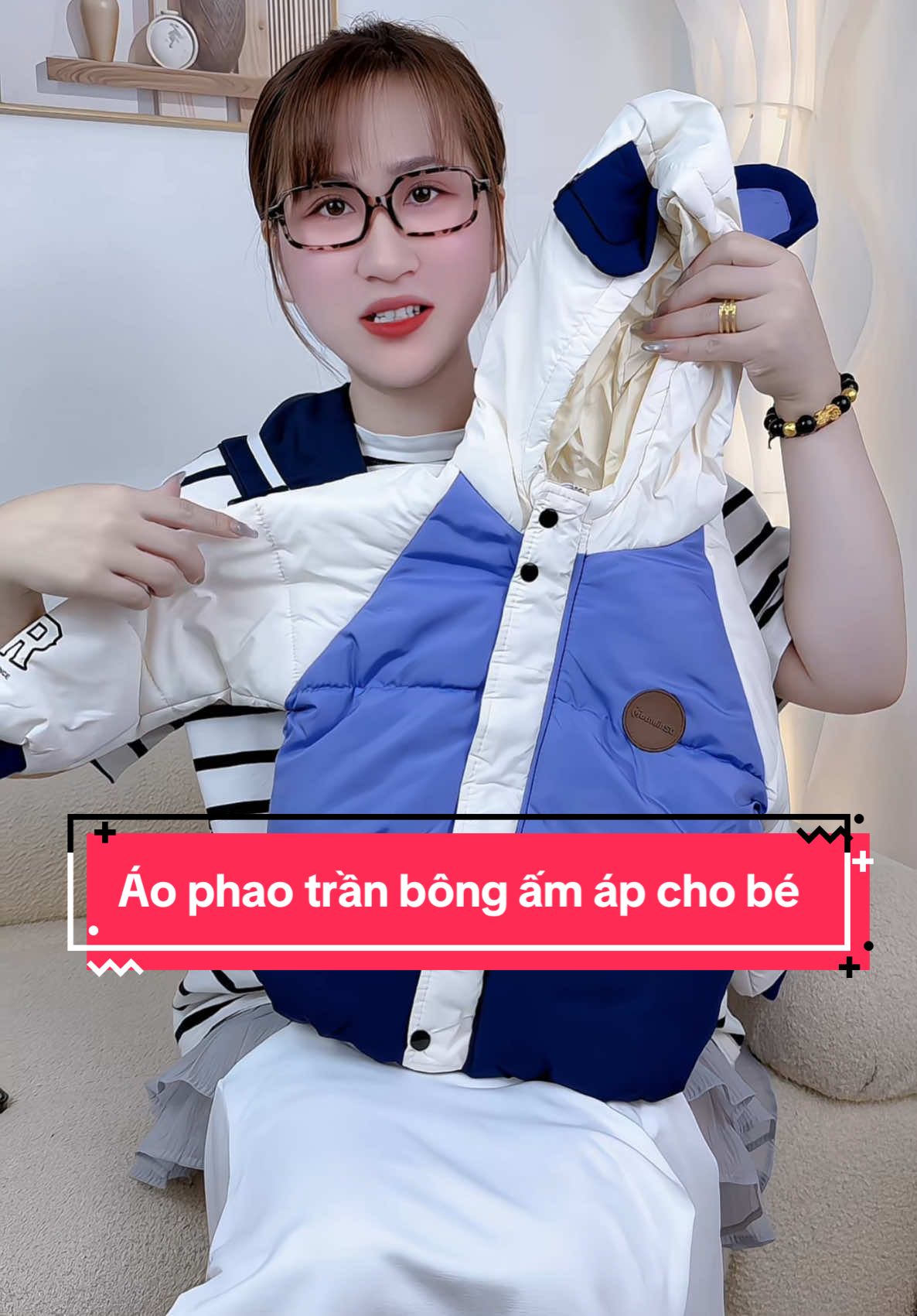 Trần bông dày ú ụ luôn  #quanaotreem #aophaotranbongchobe #aophaohanquocchobe #aophaotaigauchobe 