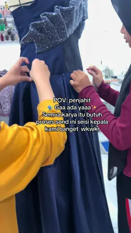 Proses #katakatamotivasi #fashion #penjahit #weddingdress #fypage 