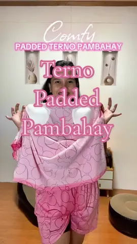 Terno pambahay outfit. Padded na din sya mga bhie, kaya very comfy talaga! #ternopambahay #paddedtop #pambahayoutfit #musthave #ternooutfit 