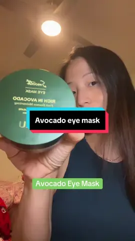 Love this avocado eye mask #avocadoeyemask #undereyebags #skincare #tiktokshoplabordaysale #darkeyecircles 
