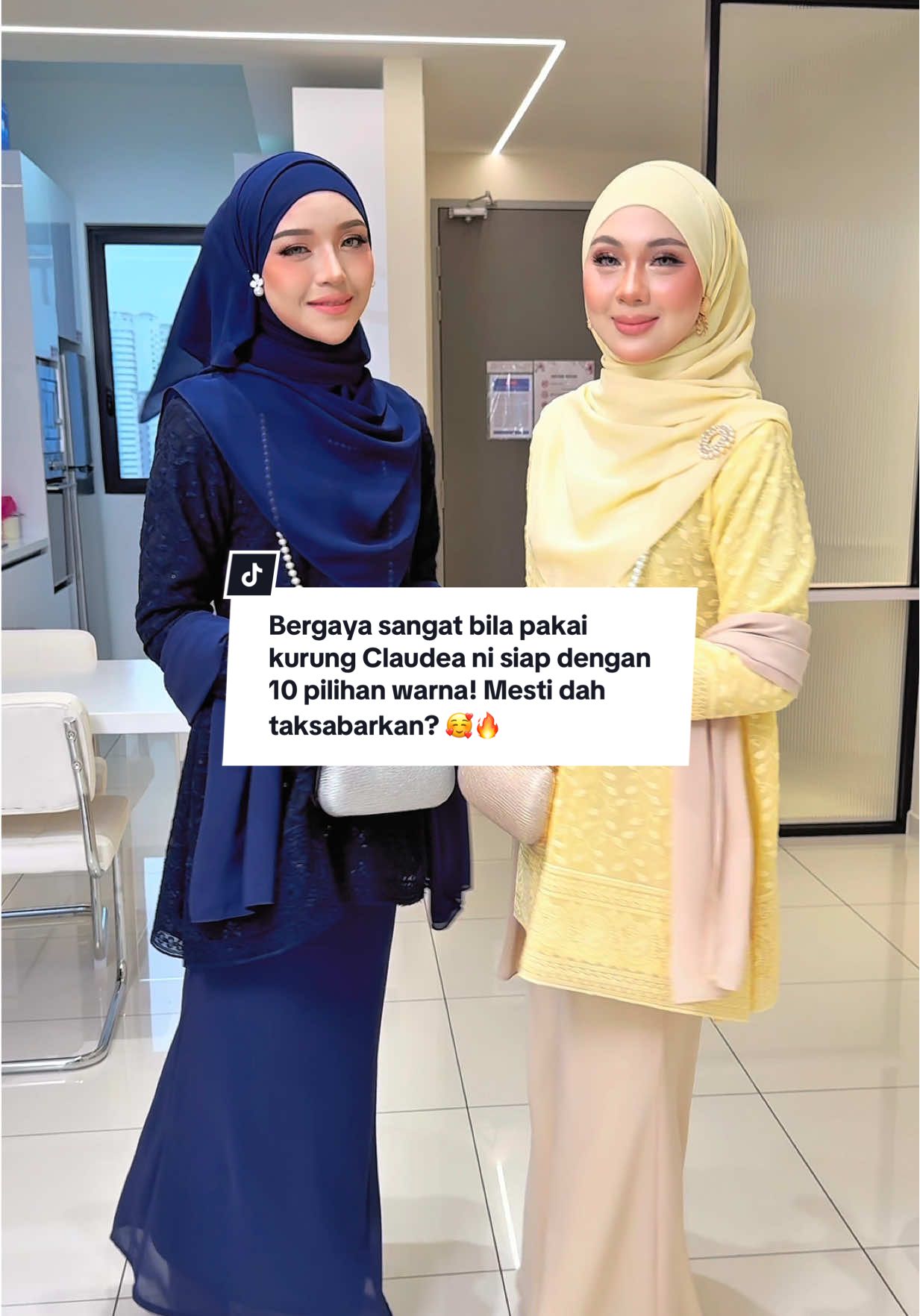Bergaya sangat bila pakai kurung Claudea ni siap dengan 10 pilihan warna! Mesti dah taksabarkan? 🥰🔥 Kalau nak jom masuk live launching Isnin ni jam 9pagi tau ‼️ #nfhboutiquegallery #kurung #kurungcantik #bajuwanita #tiktokshop 