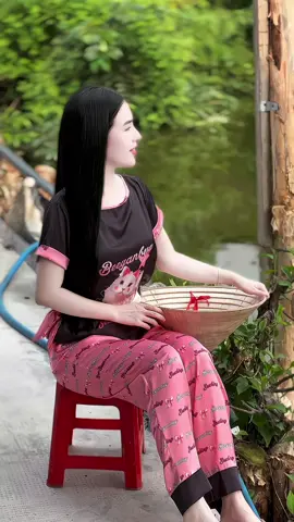 Set bộ pijama tay ngắn cổ tròn#xuhuong #xuhuongtiktok 