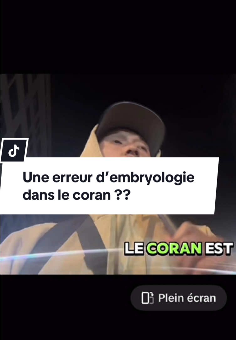 Une erreur d’embryologie dans le coran ? #islam #coran #refutation #science #pourtoi @andrewdiscipledejesus 