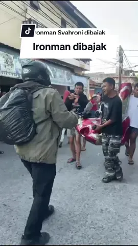 Ironman jadi korban #ironman #demo #syahroni 