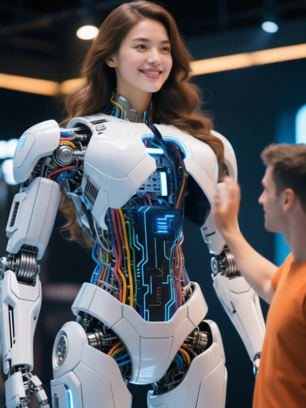 Big Robot Greets the Audience #robotics #humanoid 