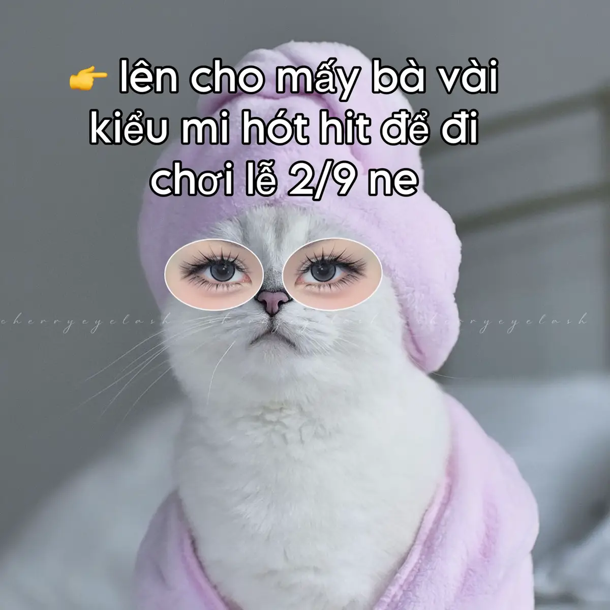 Lên cho các bà vài kiểu mi thích hợp nối đi chơi dịp lễ 2/9 này nè #noimi #noimichuyennghiep #eyelash #daotaohocvien #cherryeyelash
