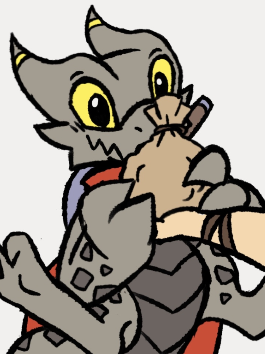 Quest Reward! 💰 #CoalTheKobold #MCBHT #punchpunchforever #kobold #art 