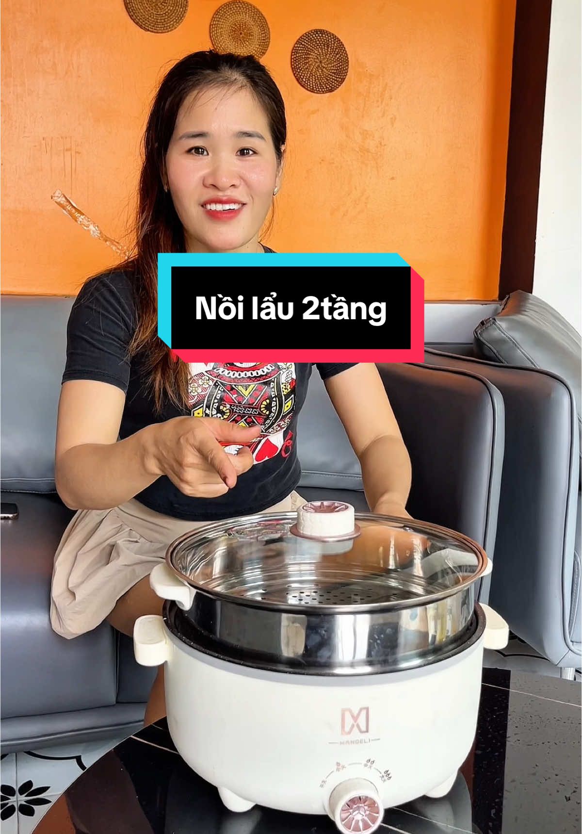Nồi lẩu điện đa năng 2 tầng #nhacuadoisong #thuyencoibg #xuhuong #noilau2tang #noilaudanang #noilaudien 