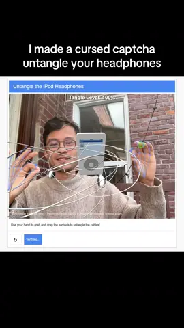 somehow they get more tangled everyday #computervision #augmentedreality #creativecoding #captcha #mediapipe 