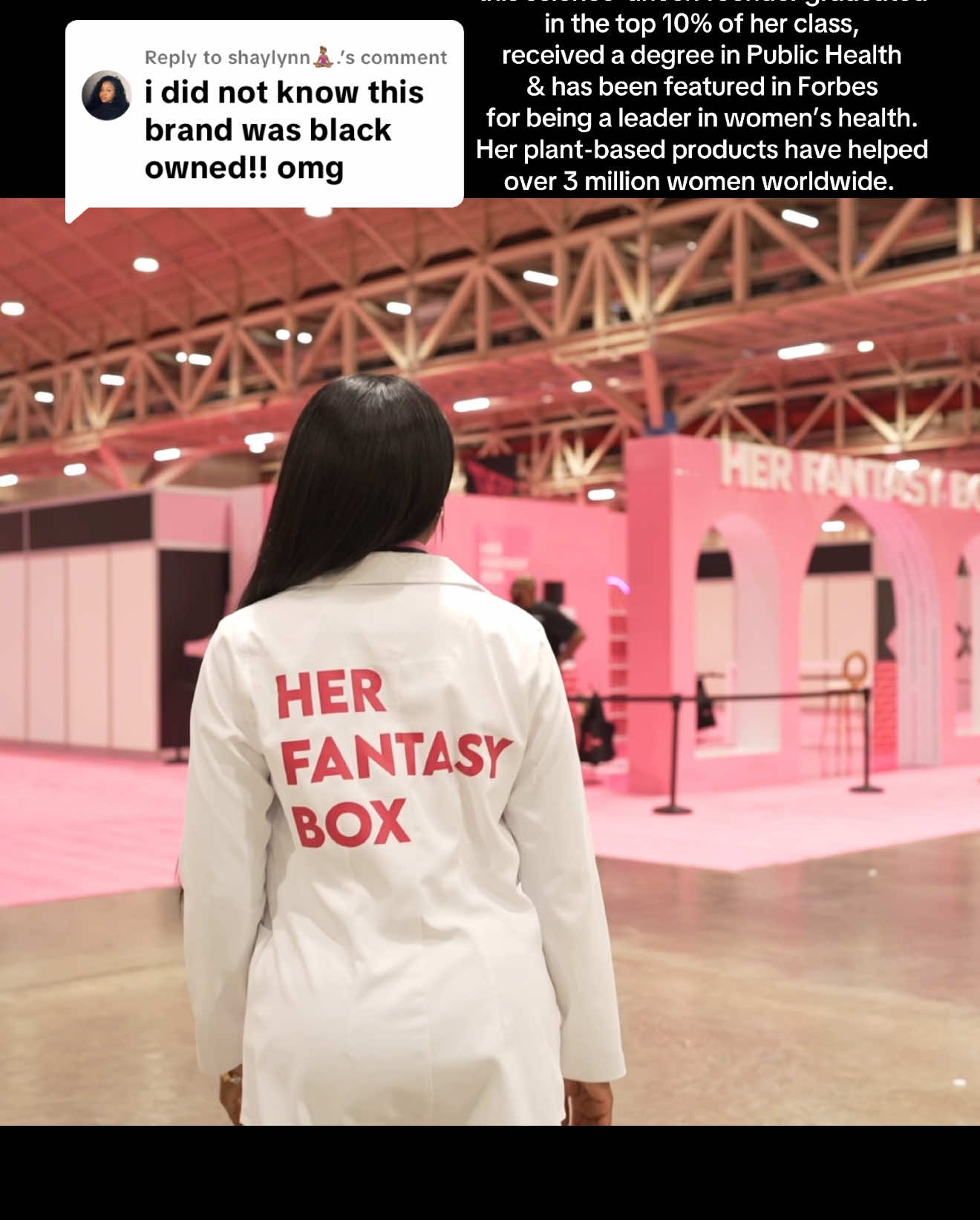Replying to @shaylynn🧘🏽‍♀️. Greatness comes in all forms. Her Fantasy Box is breaking boundaries. #femininehygiene #herfantasybox #hygieneproducts #femininewash 