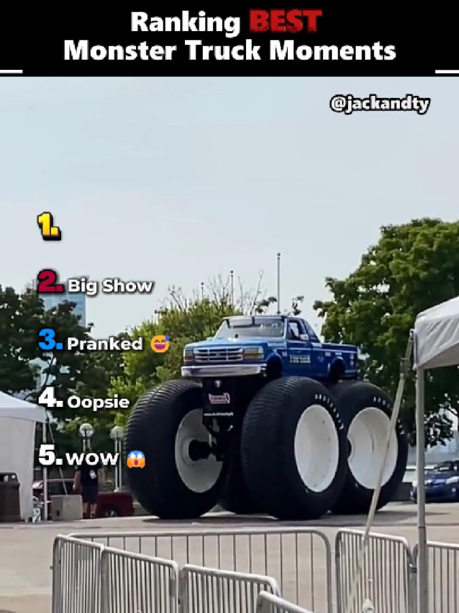 The BEST Monster Truck Moments Ever 🤯 #monstertruck #ranking #impressive #stunt #bestmoments 