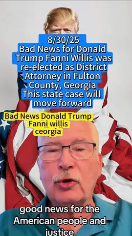 Breaking News Bad News for Domald Trump in Georgia! Fanni Willis was re-electrd as Fulton County District Attorney and the Georgia case will proceed against Trump and others #news #georgia #trump #fanniwillis #fortlauderdale #bronx #newyork #boston #chicago #detroit #baltimore #washingtondc #losangeles #houston #detroit #minneapolis #raleigh #charlotte #trump #news #maga #fyp #foryou #foryoupage #fypシ #tiktok #storytime #tiktok #viral #greenscreen #tariff #breakingnews #elon #elonmusk #BreakingNews #usa_tiktok #usa #America #TikTokScenesContest #democrats #democrat #wiltonmanors #maga